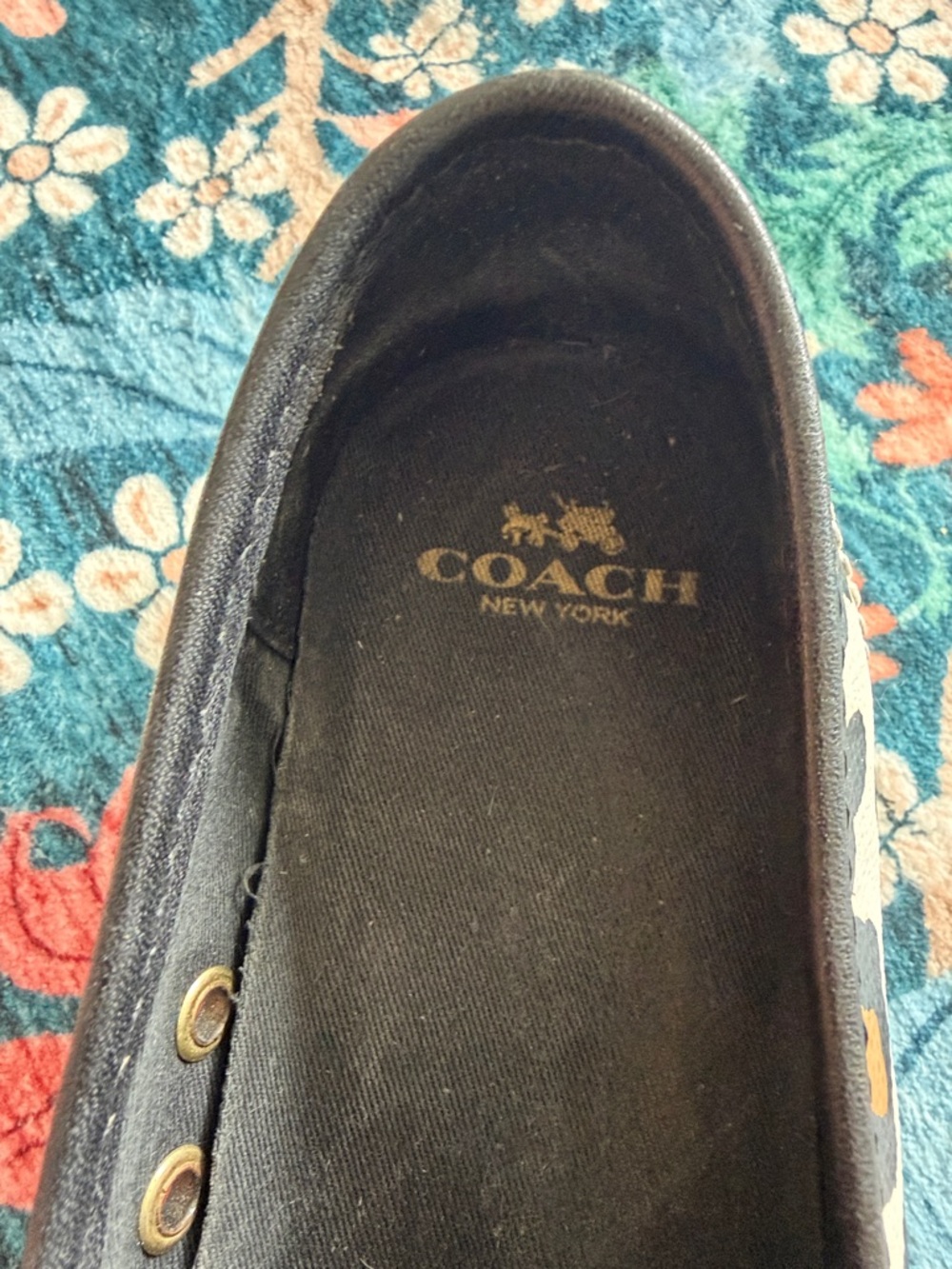 Coach White Leopard Print Slip-On Sneakers - Picture 8 of 13
